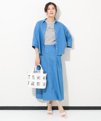 エッフェル塔刺繍ロゴプリントカットソー