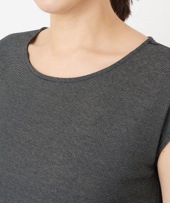 ［日本製］ラメフライスフレンチスリーブカットソー