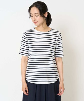 ［日本製］マルチボーダーラメカットソー