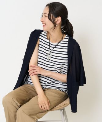 ［日本製］マルチボーダーラメタンクトップ