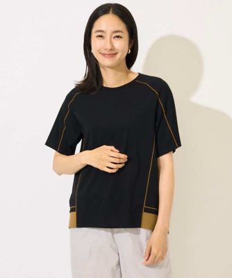 ジョルジュ・レッシュ（ES RECH）/[接触冷感/紫外線カット/速乾/遮熱]メロウラインカットソー 接触冷感／紫外線カット／速乾／遮熱］メロウラインカットソー