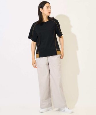 接触冷感／紫外線カット／速乾／遮熱］メロウラインカットソー