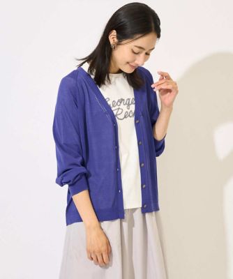 接触冷感／紫外線カット／遮熱］テーププリントロゴカットソー