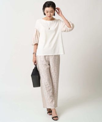 ジャカードバルーンスリーブカットソー | GEORGES RECH (Women