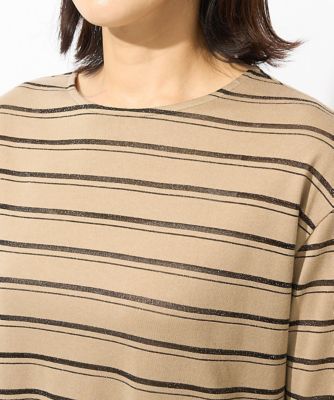 ［日本製］ラメボーダーカットソー
