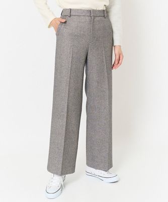 ［日本製］ラメツイードワイドストレートパンツ
