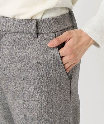 ［日本製］ラメツイードワイドストレートパンツ