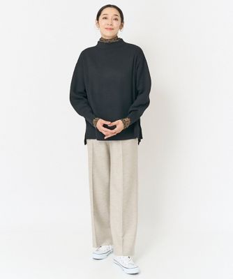 ［日本製］ラメツイードワイドストレートパンツ