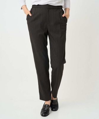 ＜GEORGES RECH　(Women)＞［日本製］ストライプテーパードパンツ
