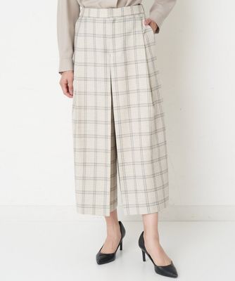 ＜GEORGES RECH　(Women)＞チェックスカートライクパンツ