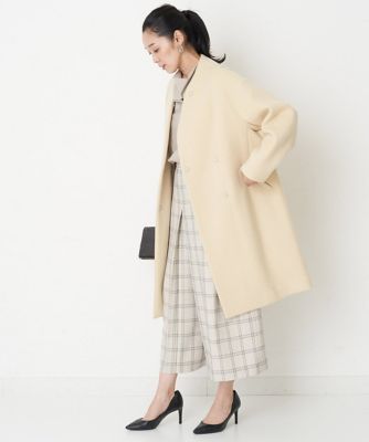 チェックスカートライクパンツ