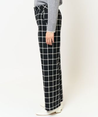 日本製］ウィンドペンチェックワイドストレートパンツ | GEORGES RECH  