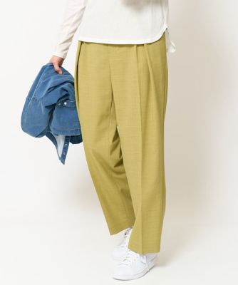 GEORGES RECH　(Women)/ジョルジュ　レッシュ [日本製]インタックコクーンワイドテーパードパンツ