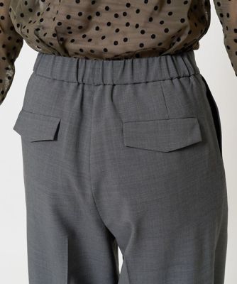 ［日本製］インタックコクーンワイドテーパードパンツ