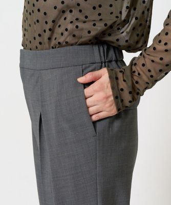 ［日本製］インタックコクーンワイドテーパードパンツ
