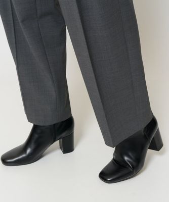 ［日本製］インタックコクーンワイドテーパードパンツ