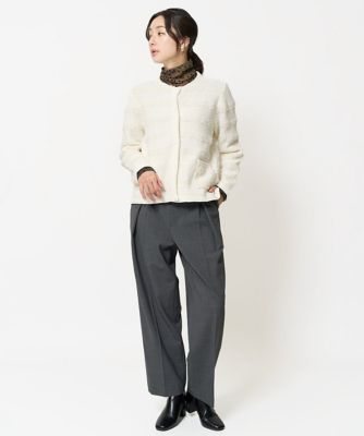 ［日本製］インタックコクーンワイドテーパードパンツ