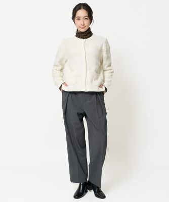 ［日本製］インタックコクーンワイドテーパードパンツ