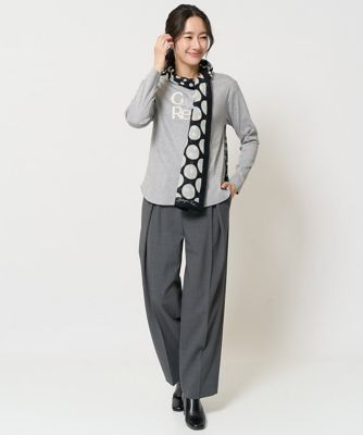 ［日本製］インタックコクーンワイドテーパードパンツ