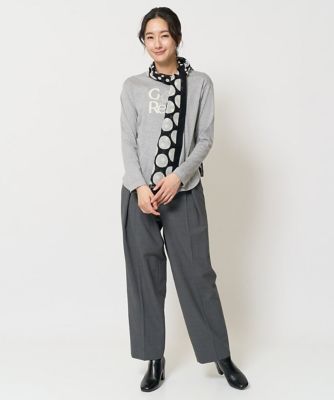 ［日本製］インタックコクーンワイドテーパードパンツ
