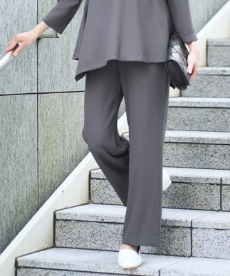 ［セットアップ対応］ストレッチセンタープレスストレートパンツ