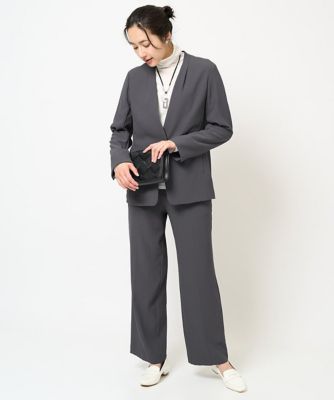 ［セットアップ対応］ストレッチセンタープレスストレートパンツ