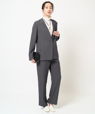 ［セットアップ対応］ストレッチセンタープレスストレートパンツ