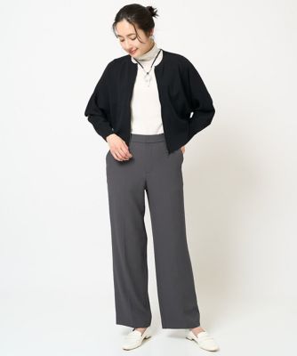 ［セットアップ対応］ストレッチセンタープレスストレートパンツ