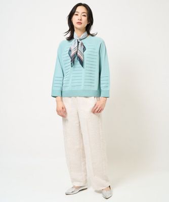 ［日本製］フェザージャガードワイドパンツ