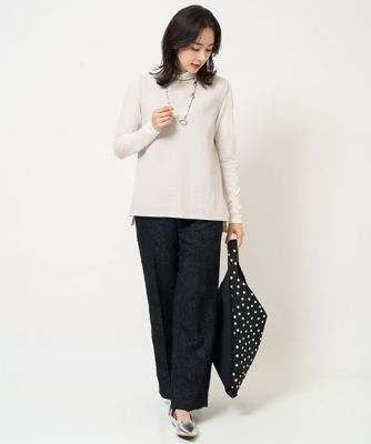 ［日本製］フェザージャガードワイドパンツ