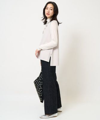 ［日本製］フェザージャガードワイドパンツ