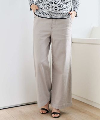 ＜GEORGES RECH　(Women)＞［セットアップ対応］ジャージーデニムワイドパンツ