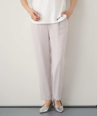 ＜GEORGES RECH　(Women)＞［日本製］リラックスサテンテーパードパンツ