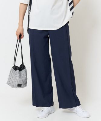 ＜GEORGES RECH　(Women)＞［日本製／接触冷感］サイドタックワイドパンツ
