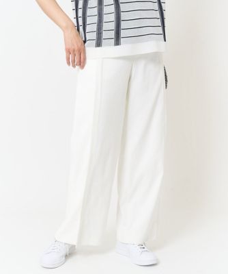 ［日本製／接触冷感／吸水速乾／紫外線防止］サイドタックワイドパンツ