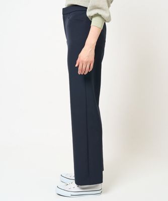 ［日本製］ダブルクロスワイドストレートパンツ