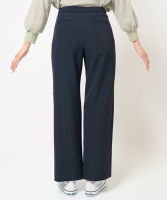 ［日本製］ダブルクロスワイドストレートパンツ