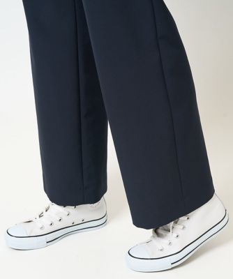 ［日本製］ダブルクロスワイドストレートパンツ