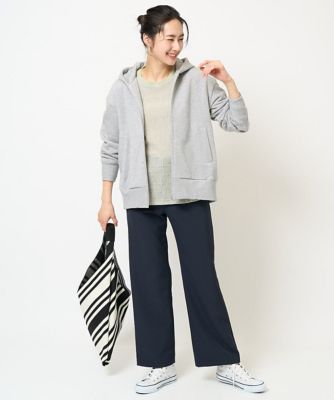 ［日本製］ダブルクロスワイドストレートパンツ