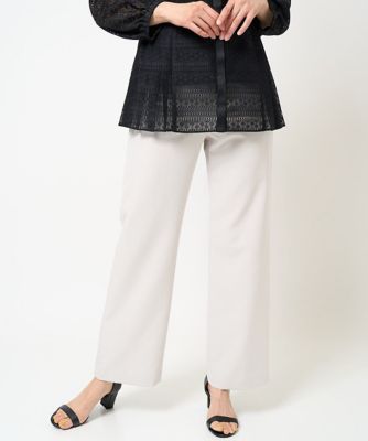 ［日本製］ダブルクロスワイドストレートパンツ