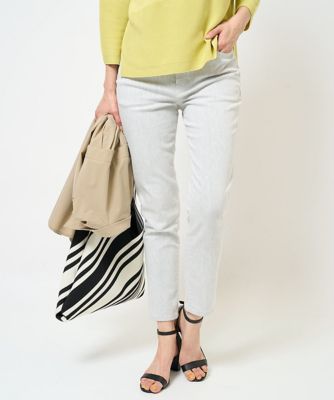 ＜GEORGES RECH　(Women)＞ストレッチスリムホワイトデニムパンツ