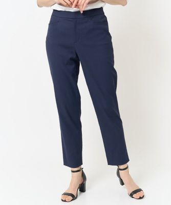 ＜GEORGES RECH　(Women)＞［日本製／接触冷感］スリムストレートクロップドパンツ