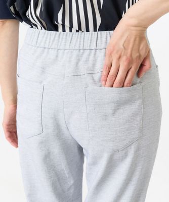 ［日本製／接触冷感／吸水速乾／紫外線防止］スリムストレートクロップドパンツ