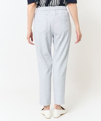 ［日本製／接触冷感／吸水速乾／紫外線防止］スリムストレートクロップドパンツ