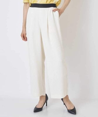 ＜GEORGES RECH　(Women)＞ピンストライプワイドパンツ