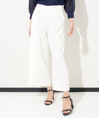 ［日本製］マリンクロップドワイドストレートパンツ