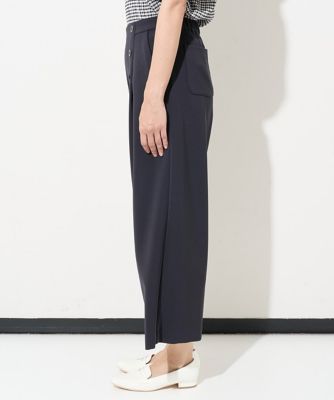 ［日本製］マリンクロップドワイドストレートパンツ