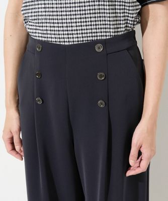 ［日本製］マリンクロップドワイドストレートパンツ