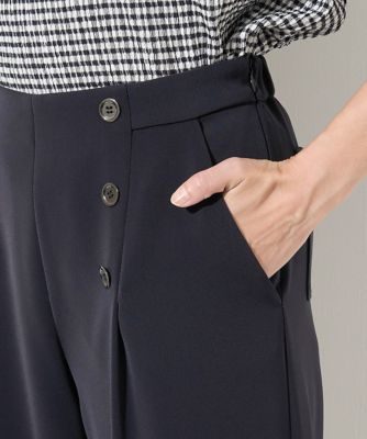 ［日本製］マリンクロップドワイドストレートパンツ