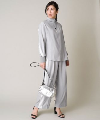 ［日本製／接触冷感］シングルライントラックパンツ